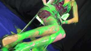 danielle-maye-vs-green-and-yellow-slime_