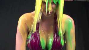 danielle-maye-vs-green-and-yellow-slime_